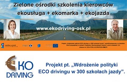Wdrożenie polityki ECO drivingu w 300 szkołach jazdy